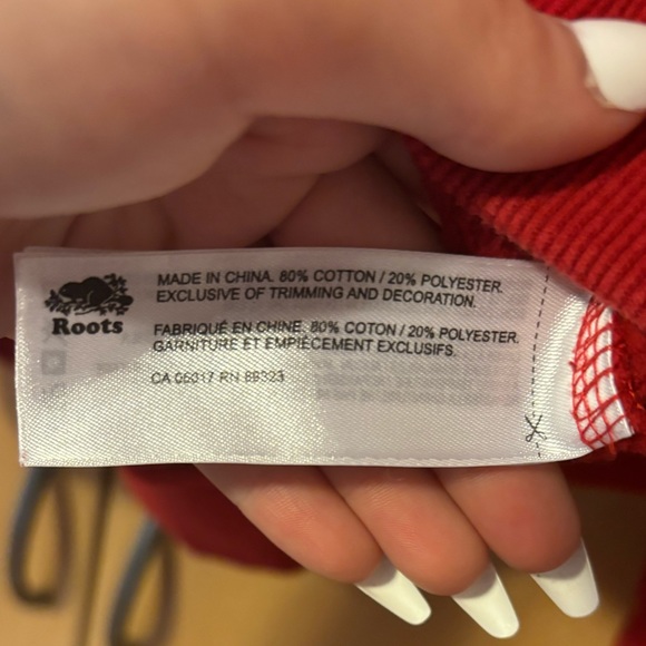 Roots Red Quarter-Zip with Whistler Logo - Picture 6 of 6